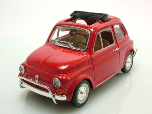 Fiat 500 1968 rot modellauto - rot,