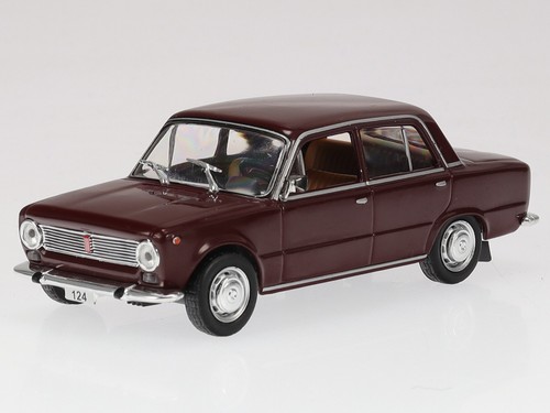 Fiat 124 1966 dunkel rot