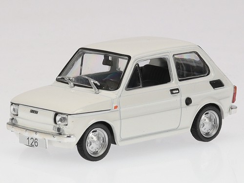 Fiat 126 1972 weiss modellauto - fiat,