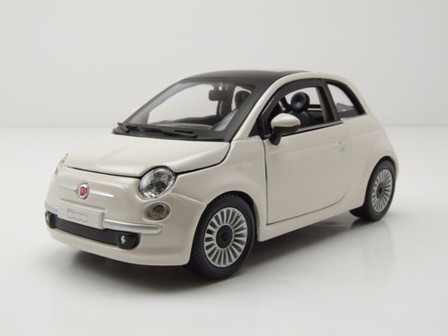 Fiat 500 2007 weiß modellauto - 2007,